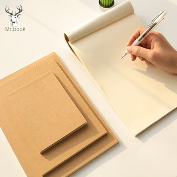 

S/M/L Blank Sketchbook Diary for Drawing Painting Graffiti Kraft Paper Cover Sketch Book Memo Pad Notebook School Supplies