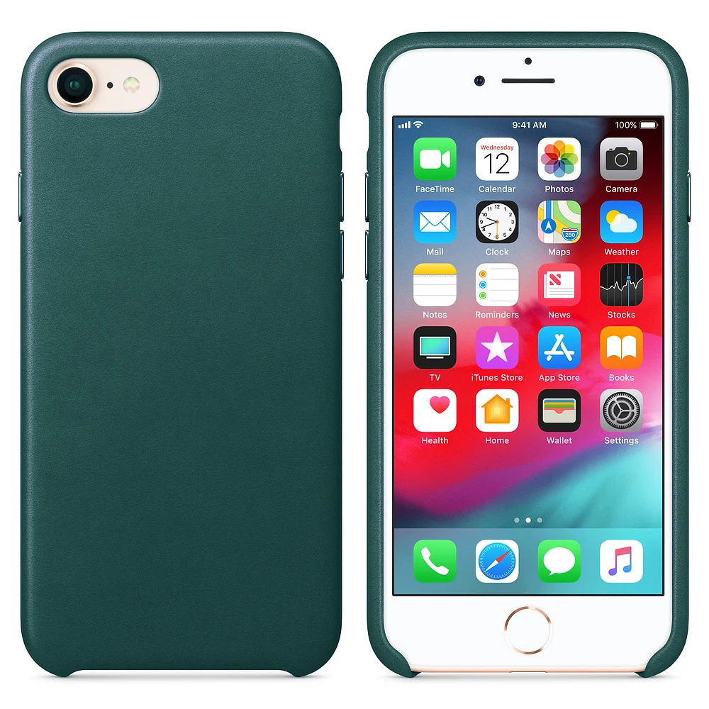 

Luxury Leather Cover for IPhone xs Max case xr x 8 7 6s plus cases logo Back Rear shell Shockproof Anti-drop anti-collision