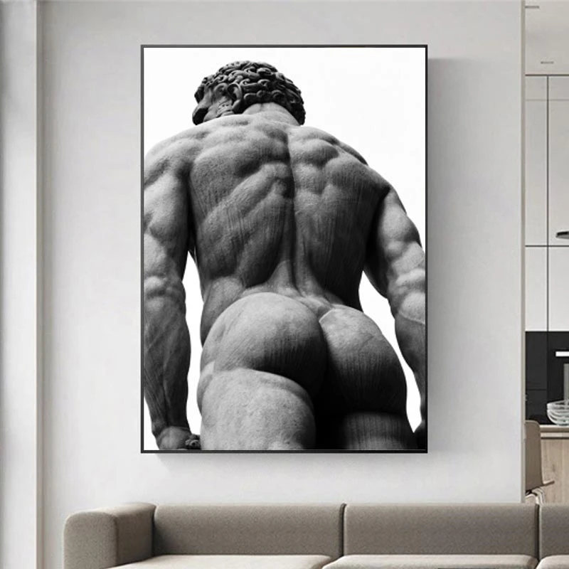 

Renaissance Michelangelo Sculpture Art Posters And Prints Black White Wall Art Canvas Paintings Pictures Living Room Home Decor