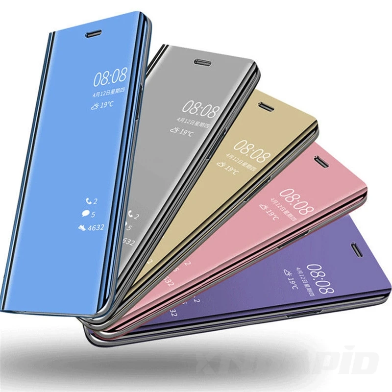 

For Huawei Nova 6 Pro Case Clear Mirror Flip full 360 Protection Cover Case For Huawei Nova 6 Nova 5 Pro Case Funda Coque