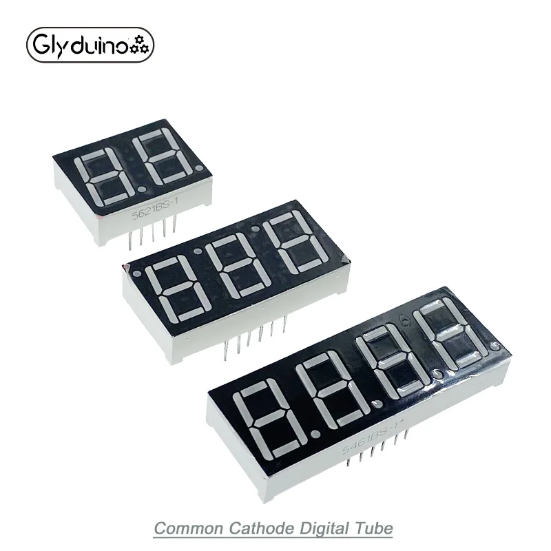 Glyduino 5PCS/Lot 0.56'' Inch 1/2/3/4 Bit Common Anode Cathode Digital Tube LED Display Module DIY