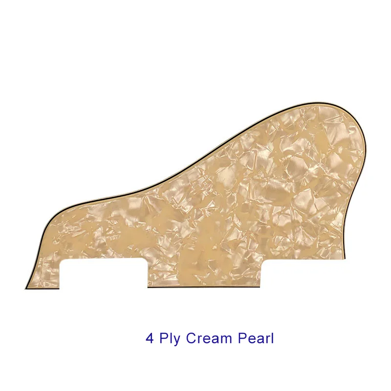 4 Ply Cream Pearl Pleroo ремни для гитары под заказ Запчасти-для ES 335 ДЖАЗ Archtop гитары накладку к царапинам пластины, металлические пряжки самого лучшего качества 2 слоя Крем pearl - Цвет: 4 Ply Cream Pearl