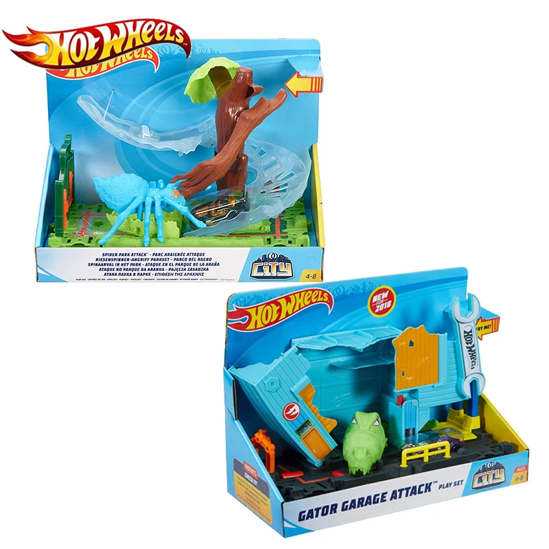 Hot Wheels Оригинал 2019 г. городской крокодил трек серия немезис атака зверь сцена