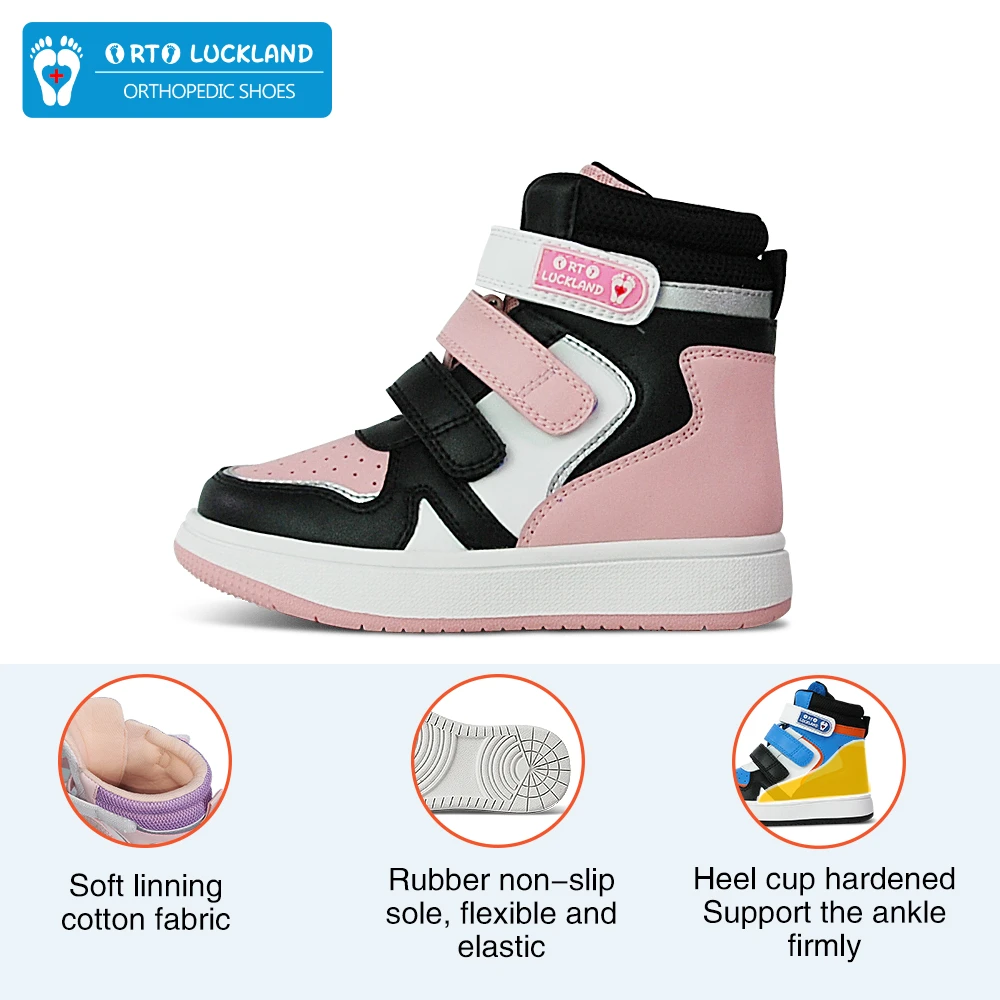 Sandal for girl Children's Sneakers Girls Orthopedic Shoes Leather Arch Support Shoes Club Foot Corrective Footwear For Flat Feet Toddler Boys extra wide children's shoes