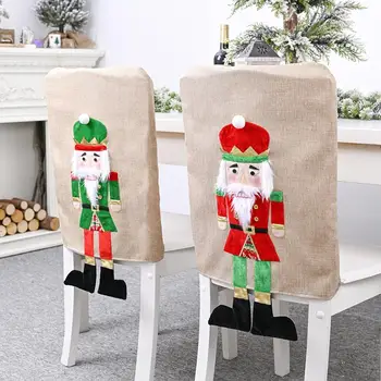 

Taoup Santa Claus Dolls Merry Christmas Chair Covers Ornaments Christmas Table Decors for Home Xmas Noel 2021 New Year Navidad