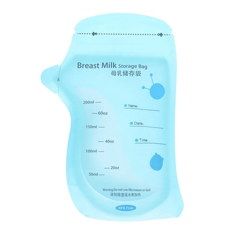 30 шт./упак. пакет для хранения грудного молока этикетка с названием Дата и время хранения сумка 200ml одноразовые детские свежевыжатый чехол пакеты для замораживания