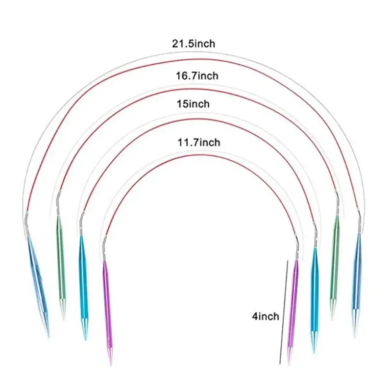13 пар алюминиевых круглых спиц набор колец для ежедневной прочности DIY инструмент Аксессуары для шитья необходимые вязальные гаджеты