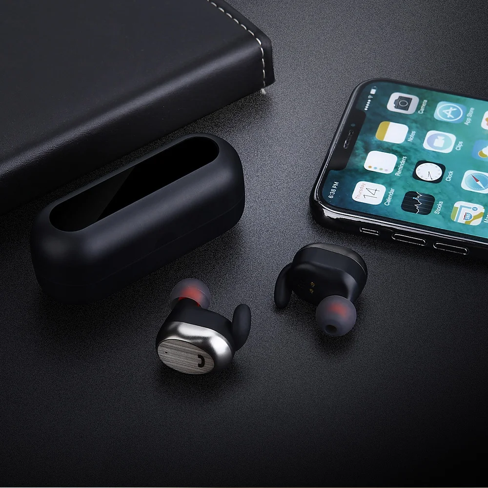 M9 True беспроводные TWS V5.0 Bluetooth наушники 3D стерео Hifi мини спортивные наушники вкладыши для зарядки IPhone Runing