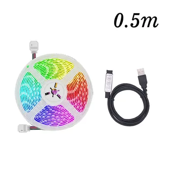 

3 buttons + whiteboard light with USB music sensor light with LED light with sync to music 5050 flexible RGB holiday decoration