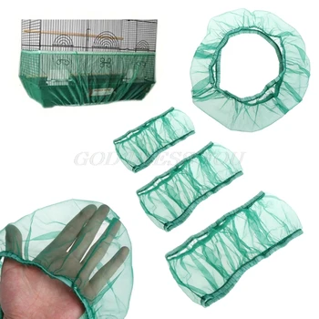 

1PC S-L Nylon Mesh Bird Seed Catcher Guard Net Unique Soft Easy Cleaning Cover Shell Skirt Traps Cage Basket Drop Shipping