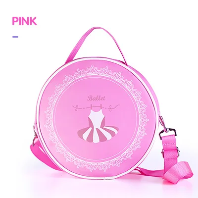 Модные милые розовые балетные танцевальные туфли для девочек 23X10,5 см, сумка, водонепроницаемые сумки из ПВХ, сумки через плечо для детей, для танцев - Цвет: pink