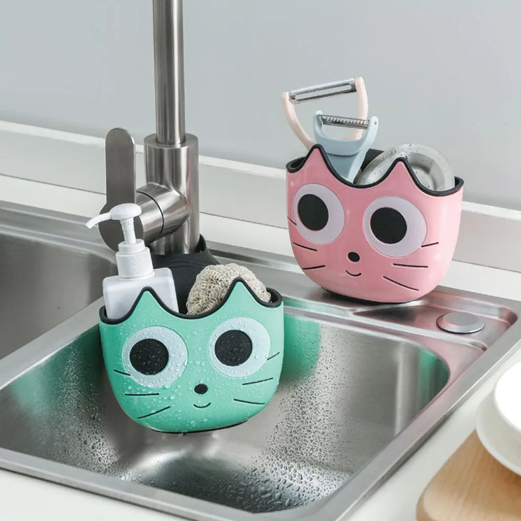 Портативная Домашняя кухонная подвесная корзина для воды, корзина для ванной, инструменты для хранения, раковина, регулируемая оснастка, корзина для раковины, качество, новинка 926