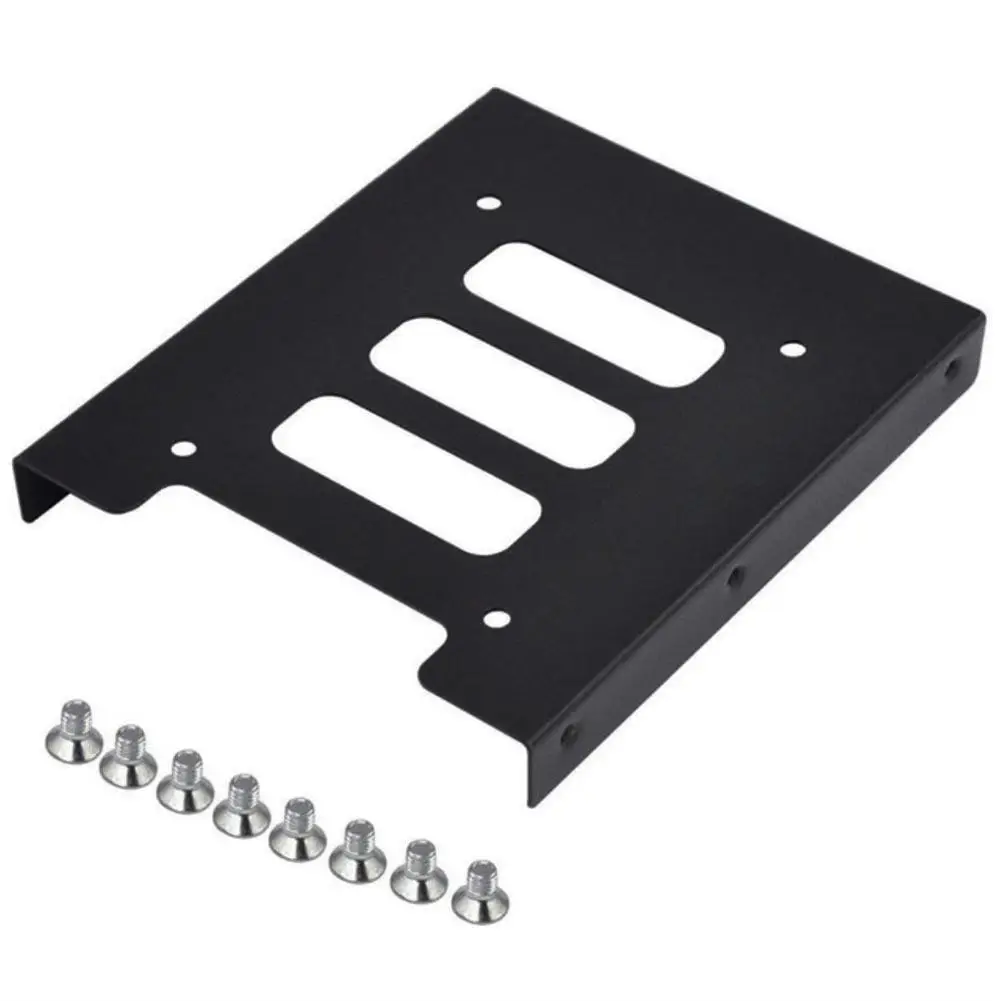 2.5 in 3.5 SSD HDD 홀더 금속 장착 어댑터 브래킷 컴퓨터 케이스 도크 하드 디스크 드라이브 (PC 하드 드라이브 인클로저 용)