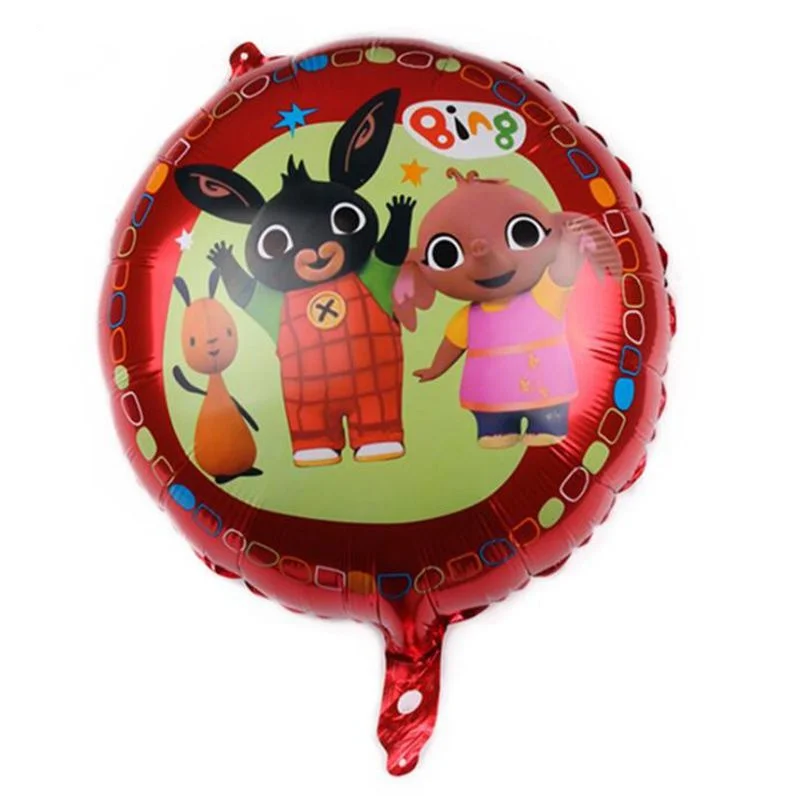 

18inches kids bing bunny toy rabbit birthday 2 3 4 5 6 years aluminium foil helium balloons party decorations baby children