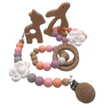 Cheap DIY Baby Pacifier Chain Wooden Handmade Pacifier Clips Holder Chain Silicone Pacifier Chains Baby Teether Teething Chains Cheap DIY Baby Pacifier Chain Wooden Handmade Pacifier Clips Holder Chain Silicone Pacifier Chains Baby Teether Teething Chains