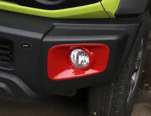 Image 4 - Đèn Miếng Suzuki Jimny JB74 2019 2020 2021 JB64 JB74 Trước Đèn Sương Mù Đèn Trang Trí Dán Ngoại Thất Xe Ô Tô Phụ Kiện ABS đỏ