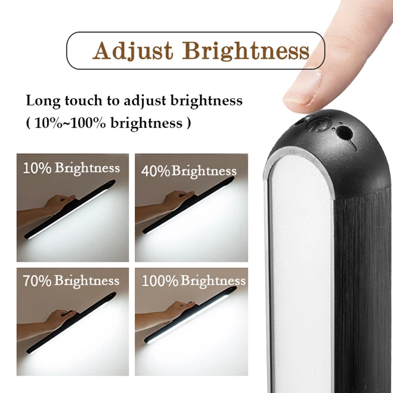 Billig 2020 Neue Dropship Hängen Magnetische Tisch Lampe 16PCS LED Lampe Aufladbare und Auge schützen Schreibtisch Lampe Stufenlose Dimmen nacht lichter