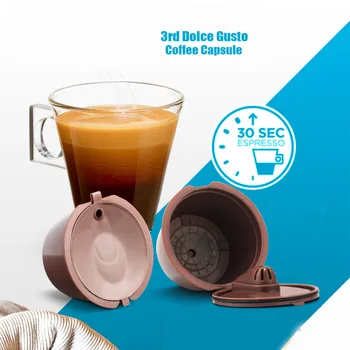 

Reusable Dolce Gusto Coffee Capsule 3rd Plastic Refillable Compatible Dolce Gusto Nescafe Coffee Machine