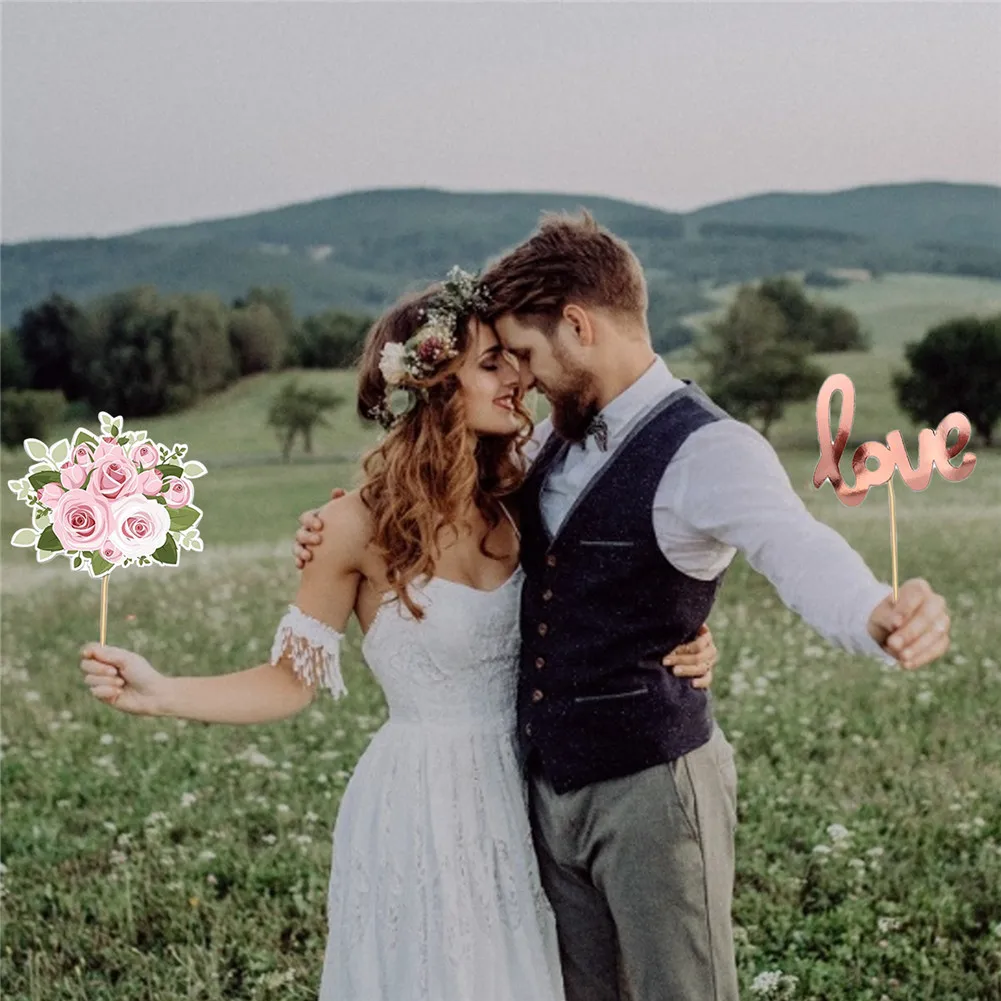 23 шт. вечерние курочки для фотосессии, реквизит для команды невесты, селфи реквизит, розовое золото, свадебные девичьи вечерние аксессуары для игр