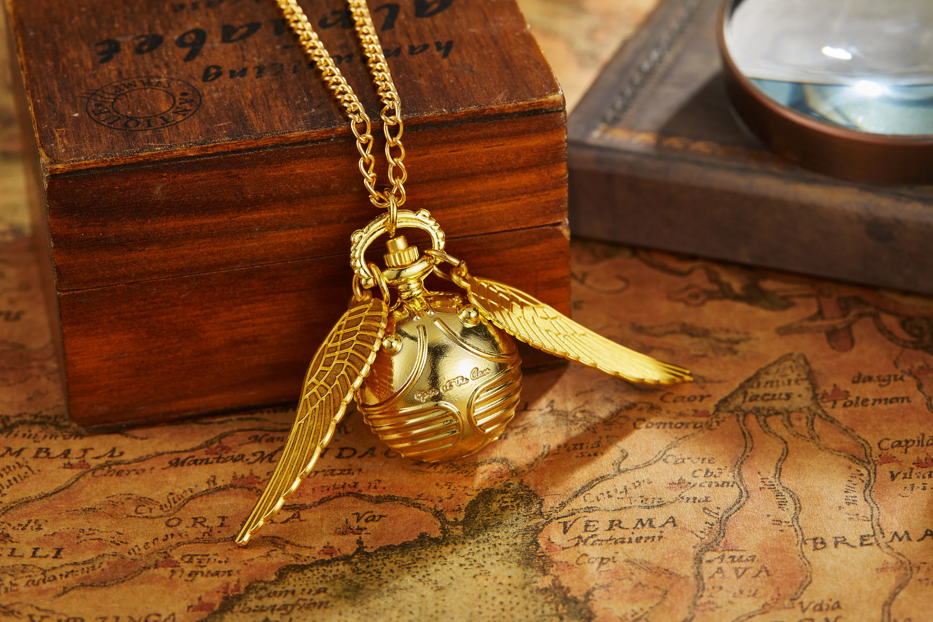 Pendant Snitch Pocket Watch Harry Potter Golden Snitch Pocket