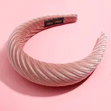 JUST FEEL/Новое поступление года; бархатные палочки для женщин; Широкий Толстый эластичный головной убор; модные повязки для волос; аксессуары для волос; Лидер продаж