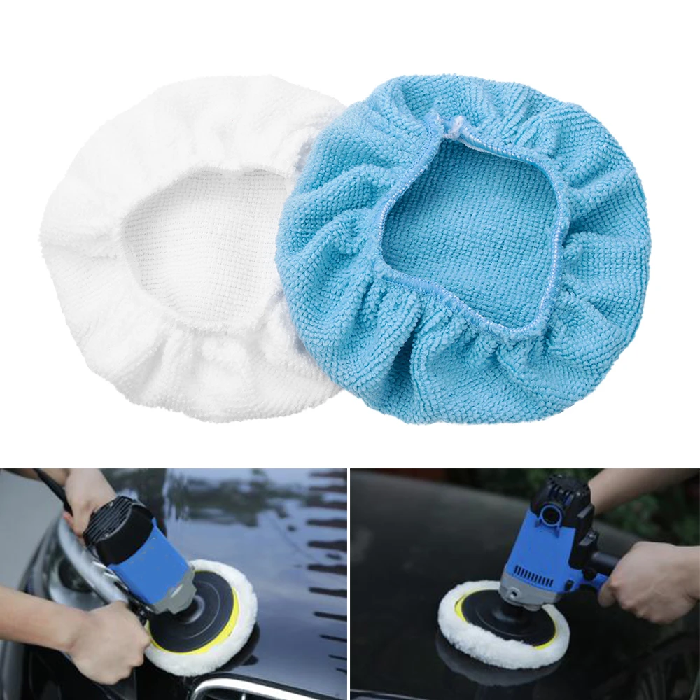 

1Pc Car Microfiber Polishing Waxing Polisher Bonnet Buffing Pad Cover Vehicle Paint Care Tools Automobiles Maintenance Supplies