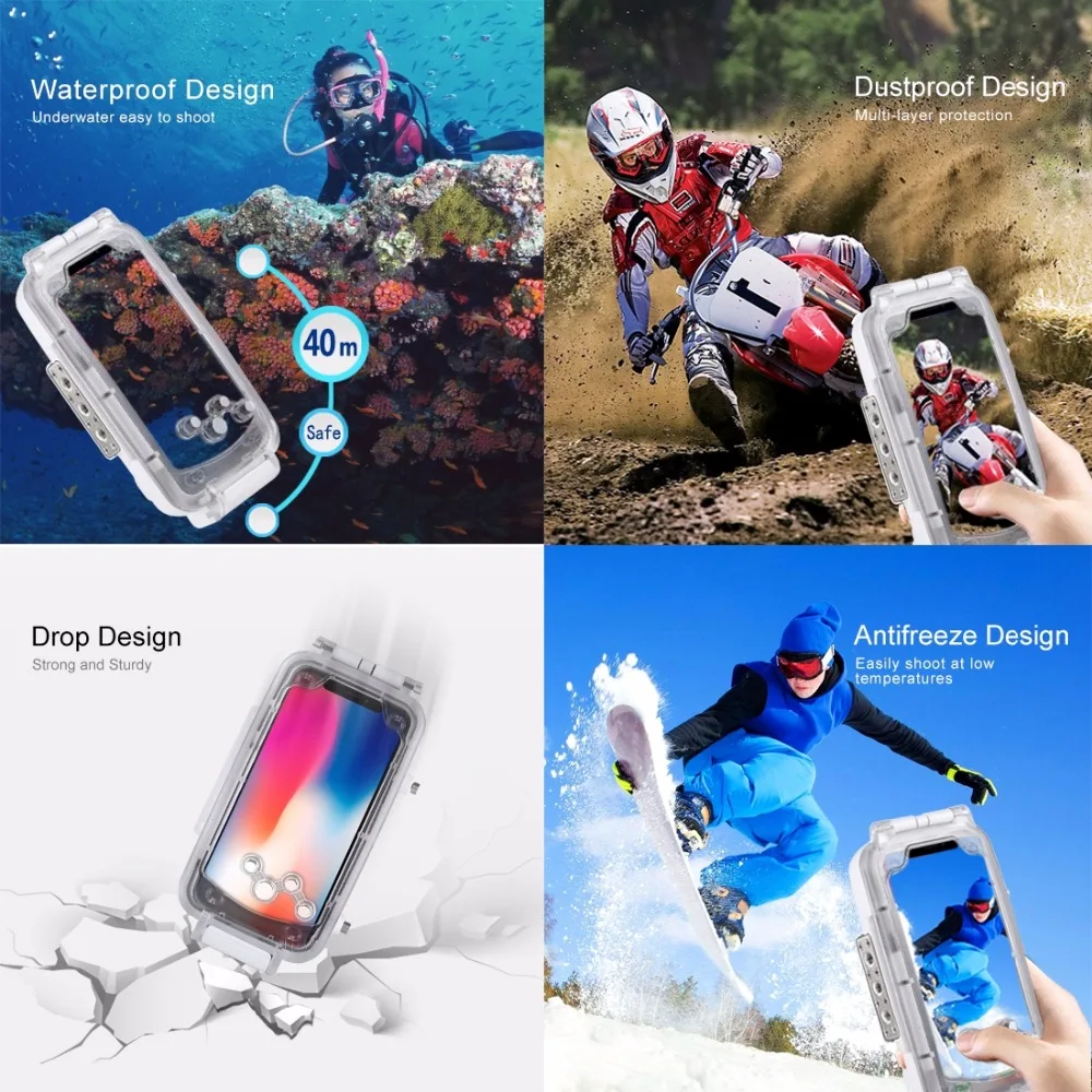 Waterproof Diving case for iphone 8plus (10)