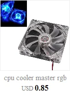 Кулер для процессора master rgb охлаждающий вентилятор для процессора охлаждающий кулер вентилятор Радиатор 7 лопастей для Intel LGA 775 1155 1156 AMD 754 AM2