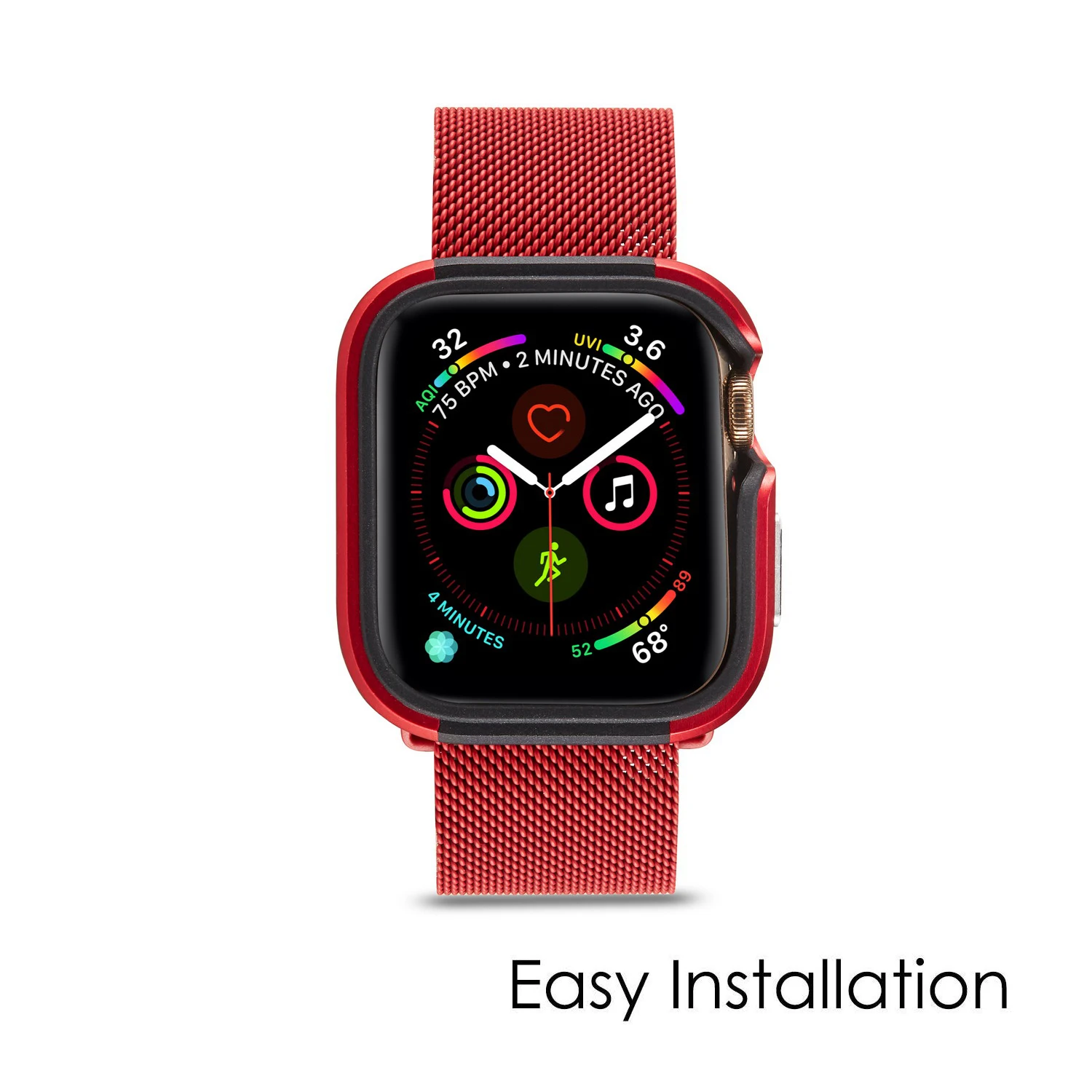 Тонкий чехол для часов Apple Watch, чехол серии 5, 4, 40 мм, 44 мм, мягкий прозрачный ТПУ+ защита из сплава для iWatch 5, 4, 44, мм, 40 мм