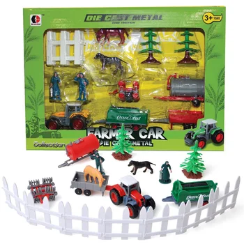 

Diecast 1:48 Scale Alloy Car Farm Sliding Farmer Car Series Scene Set Model Car Toys for Children Adults Boys Toys 4 Year