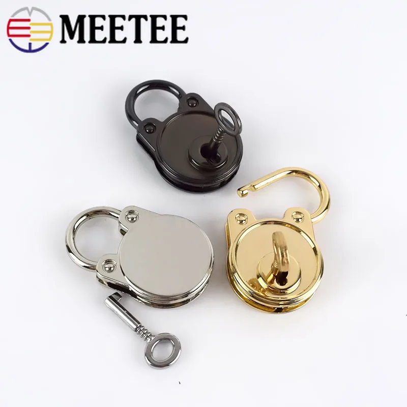 Meetee 2 комплекта сумки на плечо металлическая застежка замок багажные металлические изделия и декор замок Пряжка DIY сумка замки аксессуары G9-1
