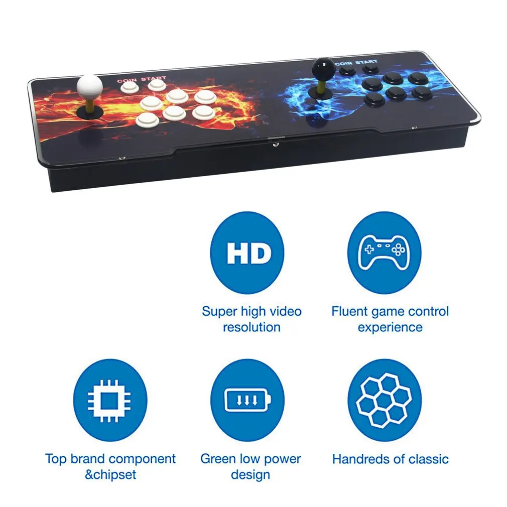 846 Classic Games Home Multiplayer Arcade Game Console Kit Set Double Joystick Children Family Game Console For TV Monitor
