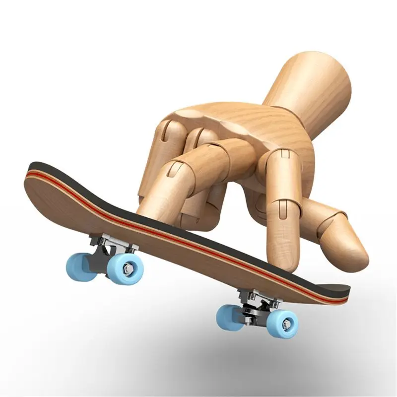 Finger SkateBoard Wooden Fingerboard Toy Professional Stents Skate Set Novelty Children Christmas Gift | Игрушки и хобби