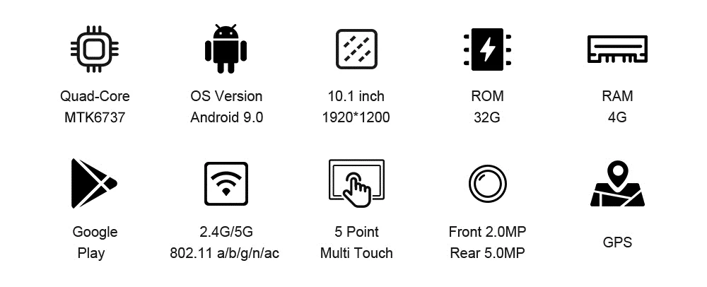 LNMBBS W116 планшет 10,1 дюймов ОЗУ 4 Гб ПЗУ 32 Гб планшетный ПК android 9,0 четырехъядерный Bluetooth gps Две sim-карты две камеры планшеты