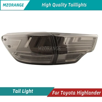 

MZORANGE Tail Light For Toyota Highlander 14-17 Somke Rear Lamp DRL+Brake+Park+Signal New Kluger LED For Lexus Type Rear Lamp