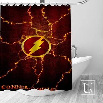 

Custom The Flash Shower Curtain MORE SIZE Waterproof Fabric Shower Curtain for Bathroom Decor Dropshipping