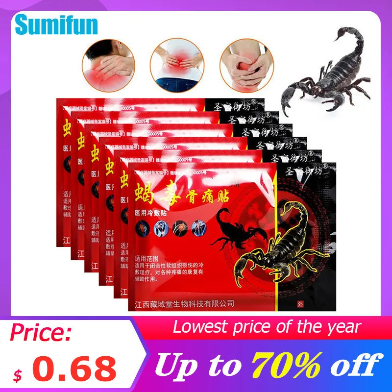 Good Deal Plaster Patch-Neck Scorpion Venom Body-Massager Herbal Arthritis-Joint-Back Pain-Relief 7WJoRVYgjYq