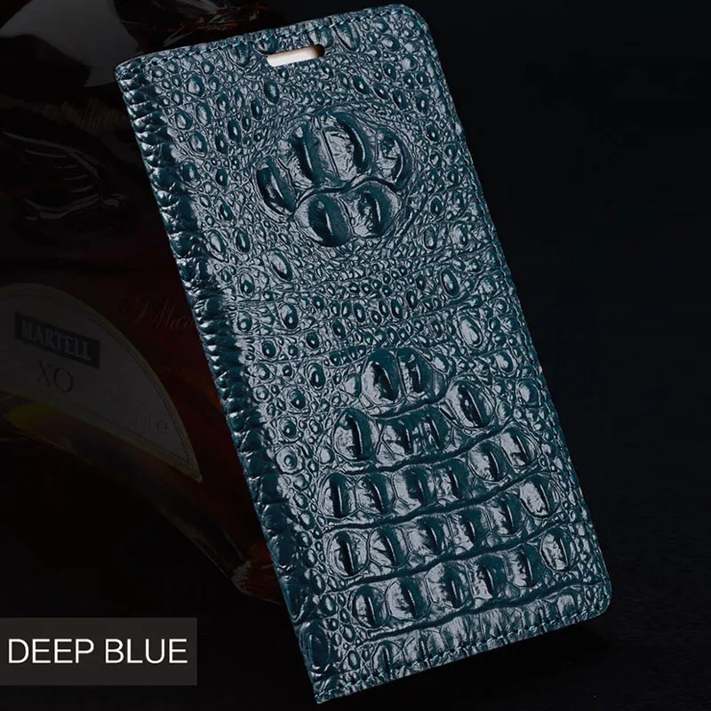 Флип-чехол для телефона для Xiaomi redmi Note 5 5A 6 7 8 Pro note 3 4X4 чехол для redmi 4x5 плюс 6 6a 7 7a 8 8a крокодил задняя крышка телефона - Цвет: Blue