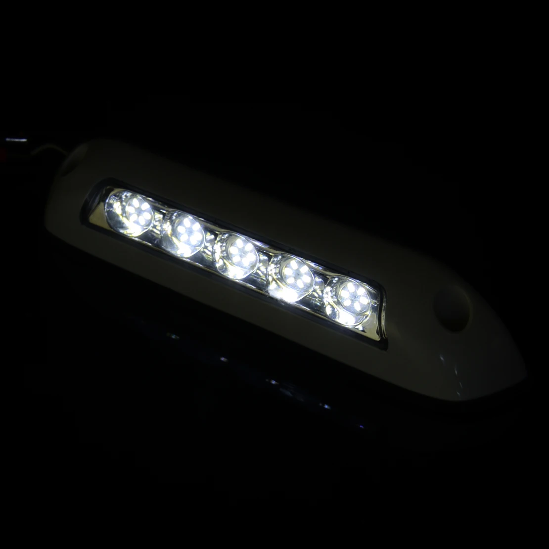 12V 24V Светодиодный светильник с белым навесом для крыльца лампа Караван RV трейлер