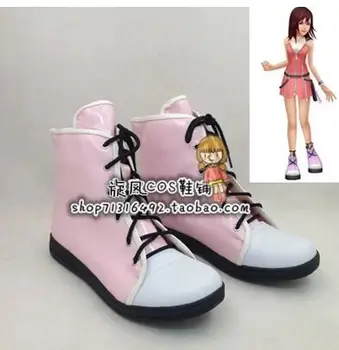 

Kingdom Hearts 2 Kairi Pink Dress Cosplay Costume shoes