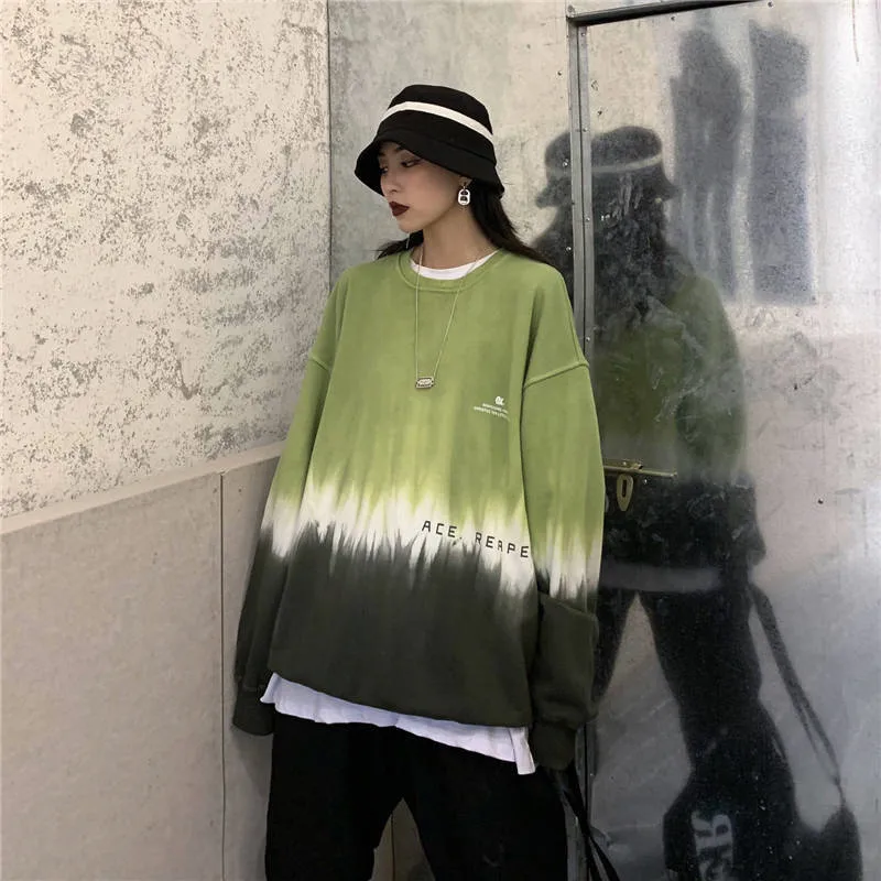 Женские Ulzzang толстовки, весенние толстовки Harajuku с принтом, свободные толстовки с длинным рукавом, модные толстовки для девочек, большие размеры