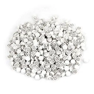 

1000 PCS White Plastic Round Tactile Push Switch Keycaps Key Caps