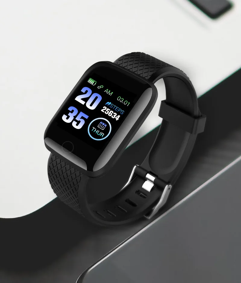 Смарт-часы браслет фитнес-трекер сообщения напоминание цветной экран водонепроницаемый спортивный браслет для мужчин и женщин
