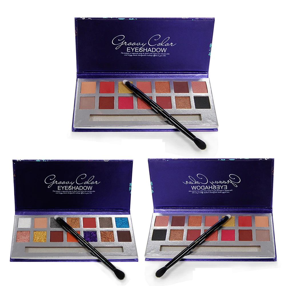 NICEFACE 1Eye Shadow косметическое матовое стекло с перламутровым эффектом водостойкие блестящие тени для век Палитра