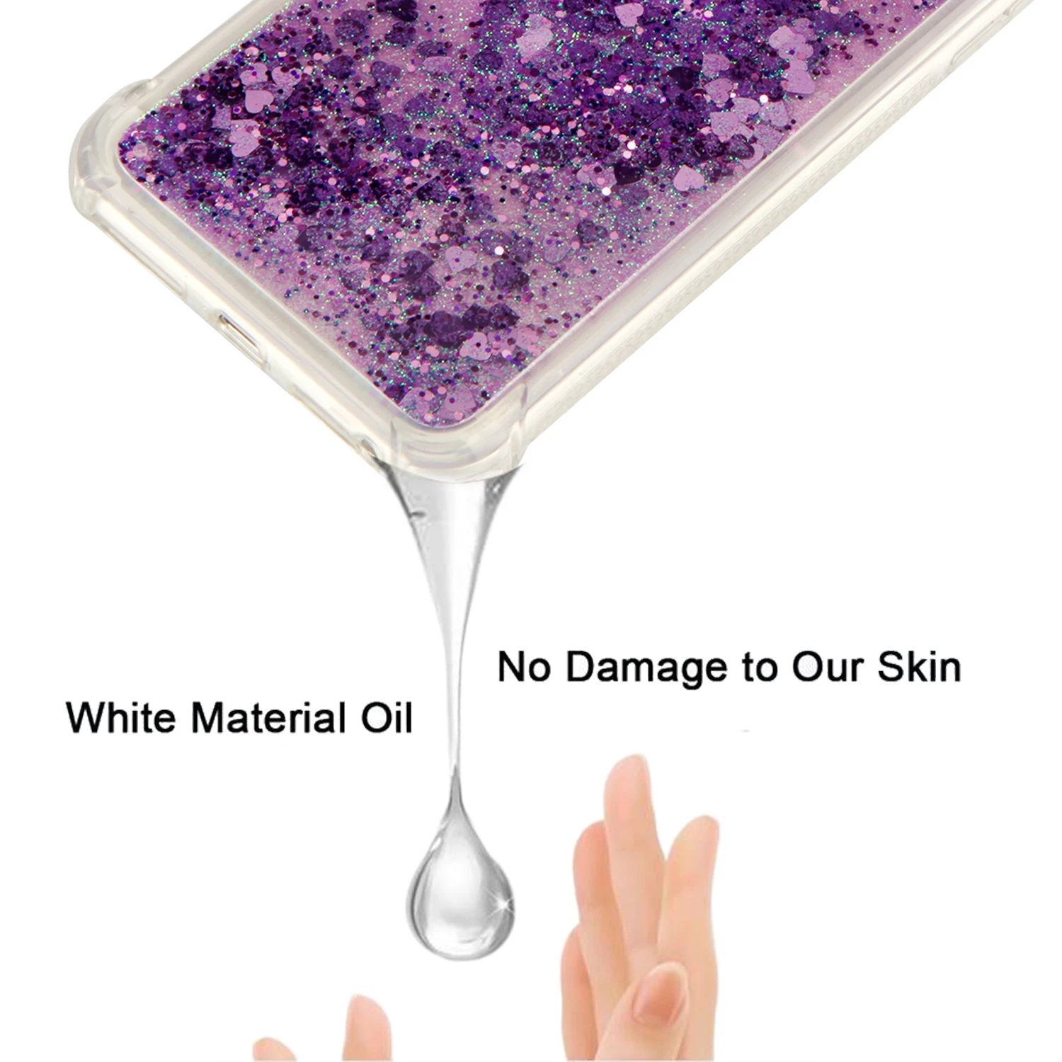 For iPhone 5 5s 6 6S 7 8 Cover Case TPU Silicone For iPhone SE Glitter 3