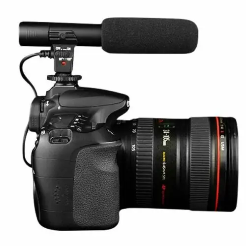 MIC-01 стерео камера-регистратор с микрофоном для Nikon Canon DSLR камера компьютер ПК мобильный телефон, микрофон для Xiaomi iphone 8 X samsung