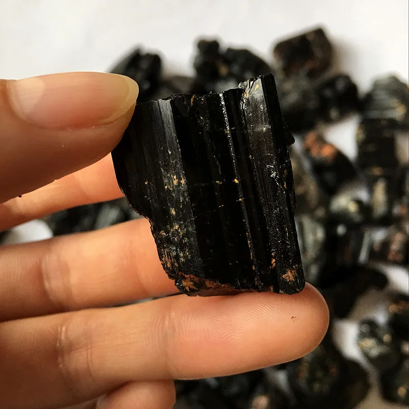 

100gNatural crystal original stone tomalin original mine black tourmaline original stone
