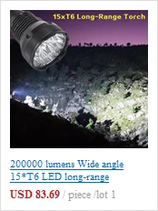 Светодиодный фонарь XHP90 с высоким люменом, тактический фонарь с приближением, с цифровым дисплеем, водонепроницаемая сумка в подарок, батарея 26650