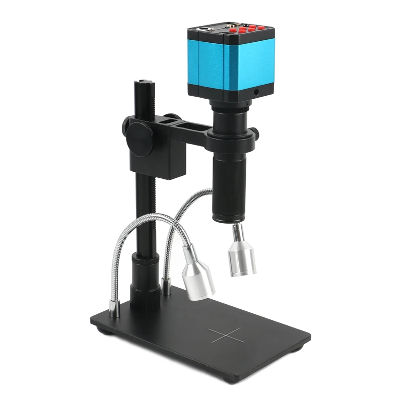 

FHD HDMI USB 23MP 1080P TF Video Recorder Microscope Camera + MINI Stand + Zoom 150x C Mount ZoomLens For Lab PCB IC BGA Repair