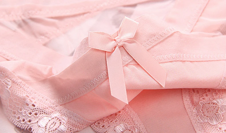 Трусики женские розовые трусики kawaii размера плюс нижнее белье хлопковое нижнее белье женские кружевные трусики стринги атласные трусики бесшовные